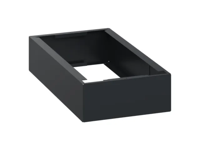 sokkel,HxBxD 100x250x500mm,kunststof,RAL7021,meerprijs