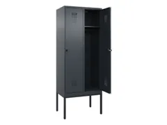 locker,HxBxD 2120x800x500mm,2vak,vak B 400mm,draaigrendel