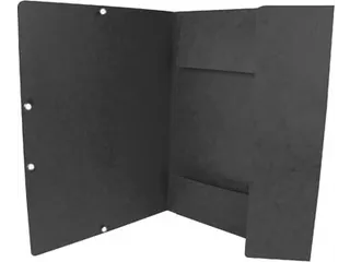 Elastomap A4 Met 3 Kleppen Karton Zwart Voor 200 Vel Pak 10 Stuks - 5