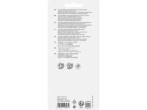 Potloodset Faber-Castell 9000 Jumbo 5 hardheden