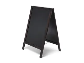 Krijtstoepbord Classic 55x85cm Bruin/zwart - 1