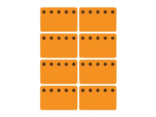 Etiket Herma 3774 26x40mm Diepvries Oranje 48 stuks