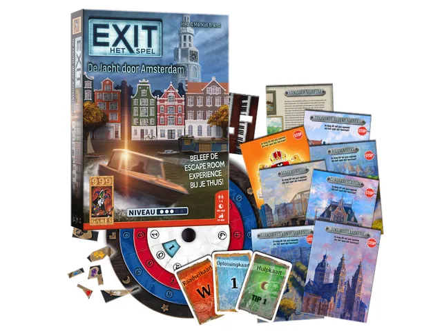 999Games Breinbreker Spel EXIT De Jacht door Amsterdam 12+