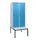 locker met bank,HxBxD 1950x800x815mm,2vak,vak B 400mm,draaigrendel