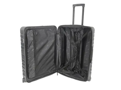 Reistrolley JSA maat L 75,5 x 50,5 x 29 cm mat zwart gerecycled ABS