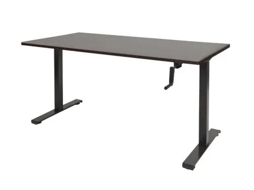 Dextro Slinger Bureau Zit-sta T-poot 180x80 Logan 25mm Zwart