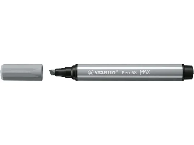 Viltstift STABILO Pen 68/95 Max middel koudgrijs