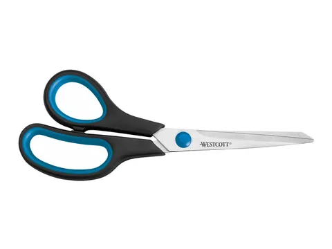 Schaar Westcott 20,1cm Easy Grip RVS soft grip Linkshandig