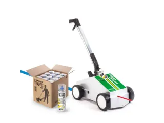 Vloermarkeringsset TRAFFIC PAINT met 12 verfbussen, blauw - 1