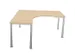 bureau à retour à hauteur réglable,HxlxP 720-840x1600x1600mm,NE-ér