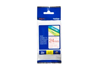 Labeltape Brother P-touch TZe-252 standaard 24mm rood op wit - 1