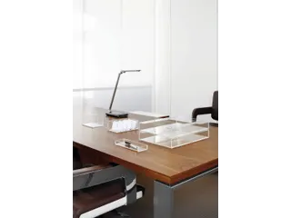 Bureaulamp LED MAULpure, dimbaar, USB-poort Zilver - 2