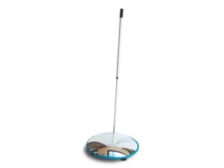inspectiespiegel rolmodel,Ø 450mm,spiegel acrylglas,frame blauw - 1