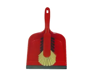 Stoffer en blik Cleaninq kunststof met rubberen lip - 1