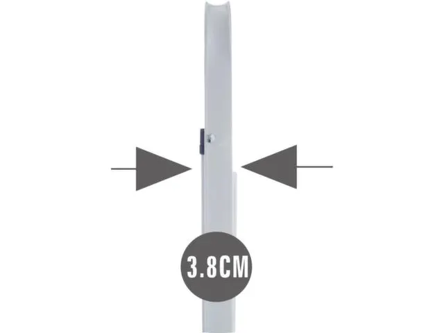 vouwtrapje,3treden m. antislipmatten,HxBxD 1040x465x730mm,wit,staal