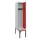 locker met bank,HxBxD 2120x400x815mm,1vak,vak B 400mm,cilinderslot