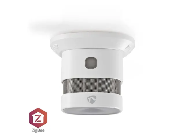 Rookmelder Nedis Zigbee 3.0 Wifi 10 jaar wit