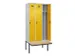 locker met bank,voor scheiding van kleding,HxBxD 2120x900x815mm,3vak