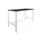 Domino Basic statafel 160x80cm 110cm houtprint schaduw 25mm wit