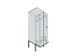 locker voor scheiding van kleding,HxBxD 2120x600x815mm,2vak