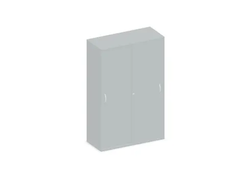 Schuifdeurkast 1540x1000x430mm Romp Lichtgrijs Decor Front Lichtgrijs