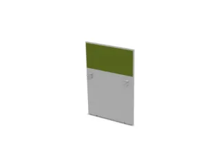 baliepaneel bureau aanbouw rechts MP-lichtgrijs BN7048-groen 800mm - 1