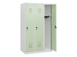 schoollocker,HxBxD 1530x900x500mm,3vak,vak B 300mm,draaigrendel
