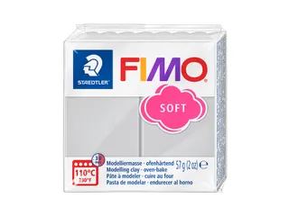 Boetseerklei Fimo soft 57 gram dolfijngrijs - 2