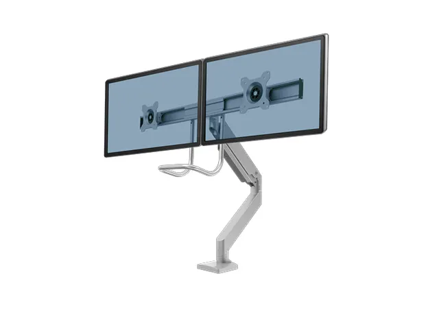 Monitorarm Fellowes Eppa voor 2 Schermen Crossbar Zilver
