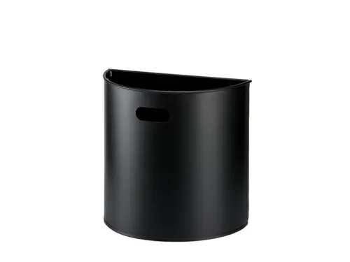 afvalbak,20l,HxBxD 388x395x195mm,wandmontage,romp staal zwart