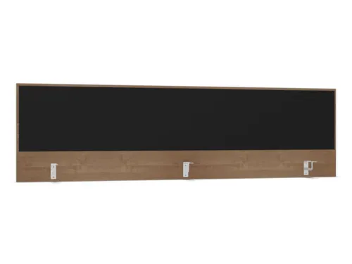opzetpaneel,v. bureau,aanbouw achter,B 2000mm,NT-cherry,BN8033-zwart