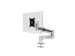 Bras 1 écran Fixation bureau avec passe-câble Argent