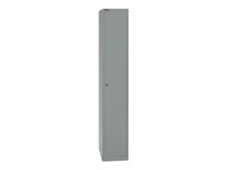 garderobekast,HxBxD 1802x305x457mm,1vak,cil.-slot,romp zilverkleurig - 2