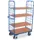 Etagewagen 500kg 1000x700mm H 1820mm 2 Wanden Draadgaas 4 Etages