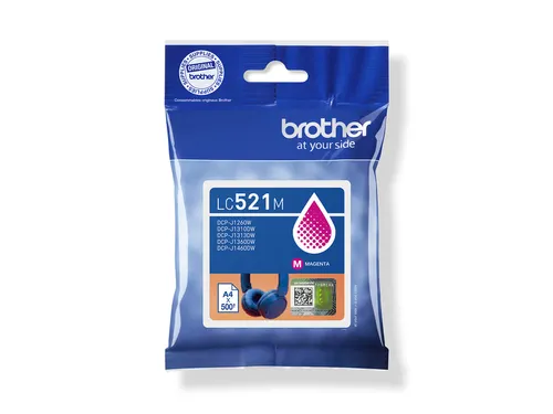 Inktcartridge Brother LC-521M rood