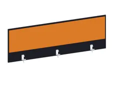 baliepaneel,v. bureau,aanbouw achter,B 1400mm,CC-zwart,BN3005-geel