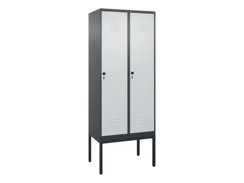 locker,HxBxD 2120x800x500mm,2vak,vak B 400mm,draaigrendel