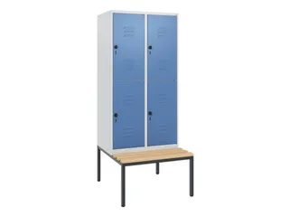 Dubbeldekse dekenkist,HxBxD 1950x800x815mm,2x2vak.,vak B 400mm - 1