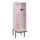 locker met bank,HxBxD 2120x600x815mm,2vak,vak B 300mm,cilinderslot