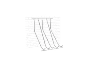 verticaal fietsenrek,L 1750mm,5instelplaatsen,gebruik eenzijdig - 3