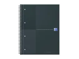 Spiraalblok Oxford International Notebook A4+ lijn Zwart