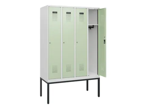 schoollocker,HxBxD 1950x1200x500mm,4vak,vak B 300mm,cil.-slot