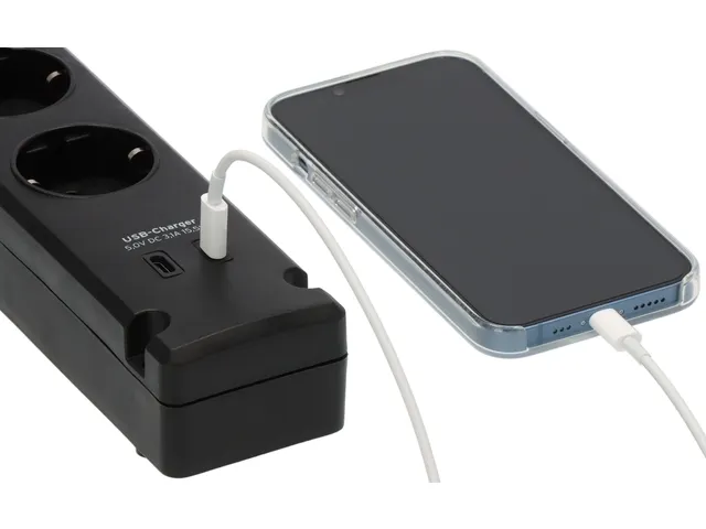 Stekkerdoos Brennenstuhl Bremounta 5 voudig inclusief 2 USB C 3 meter