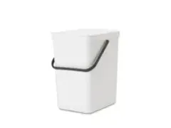 OUTLET Afvalemmer Sort & Go 25 Liter Wit