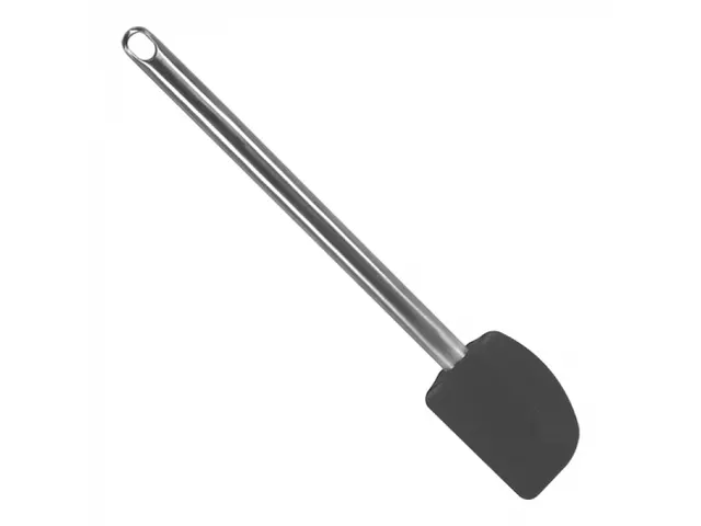 Kisag Pannenlikker 40cm siliconen Zwart met RVS handvat