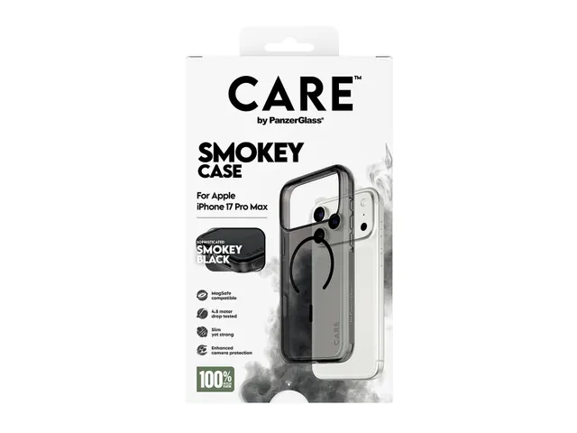 PanzerGlass CARE by Smokey Case w. Black MagSafe iPhone 17 Pro M