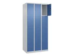 lockerkast,HxBxD 1850x900x500mm,3x4vakken,vak B 300mm,cil.-slot