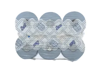 Scott 6696 handdoekrol Slimroll Airflex 1-laags Blauw 190mtr/20cm 6rol - 5