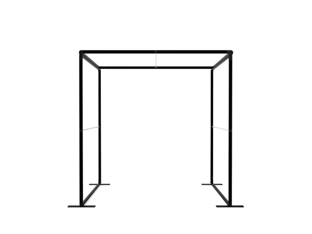 FlexFrame Modulair systeem Dak 100x200cm Zwart frame