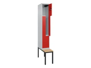 Z-garderobekast,HxBxD 2120x300x815mm,2vak,vak B 300mm,cil.-slot - 2